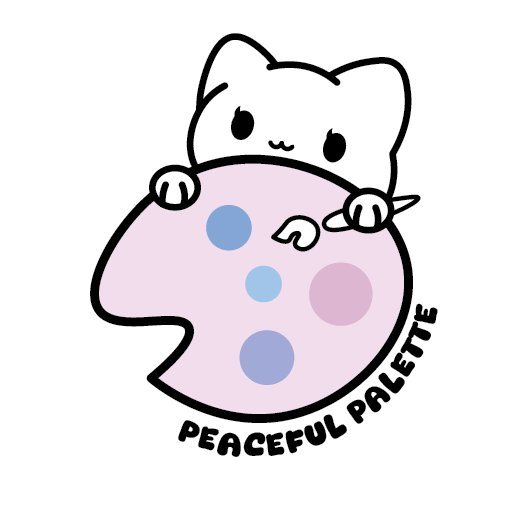 Peaceful Palette cat colouring book, image 3